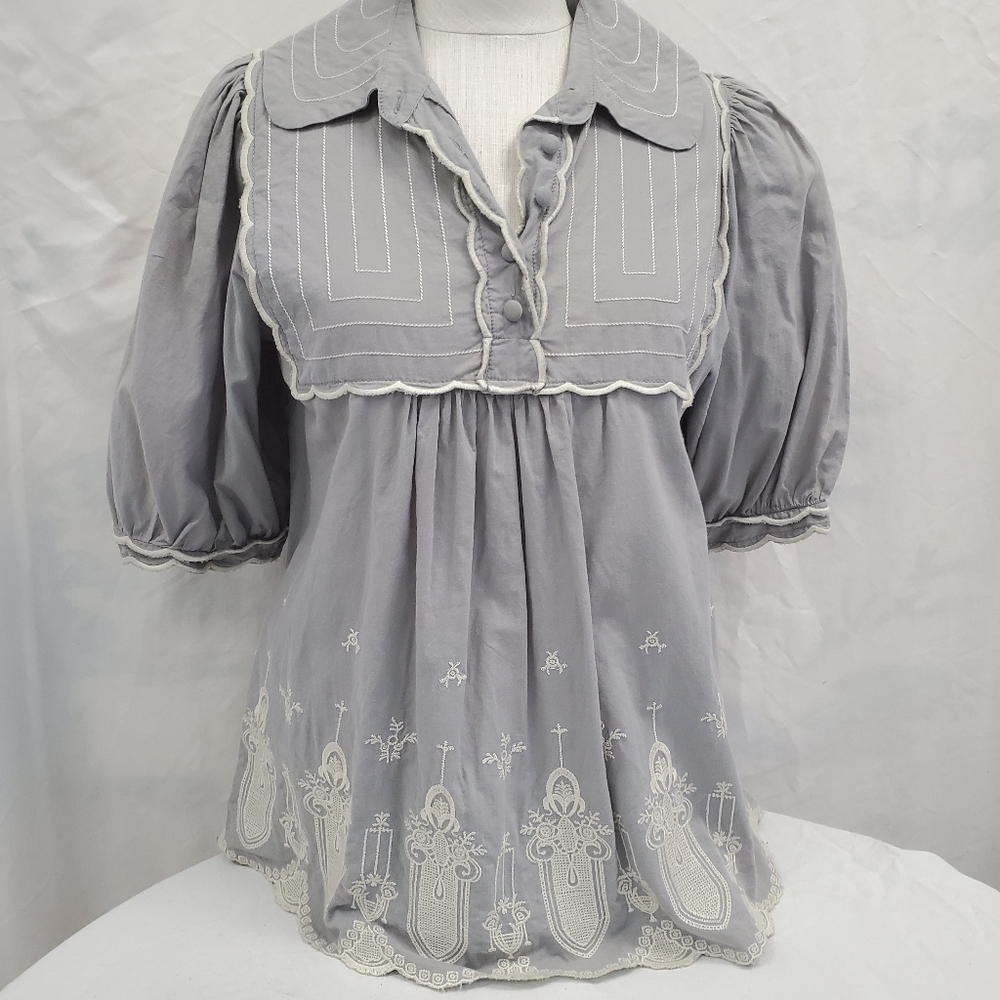 Azelhazelhazelhazelhaze Brand Grey Blouse